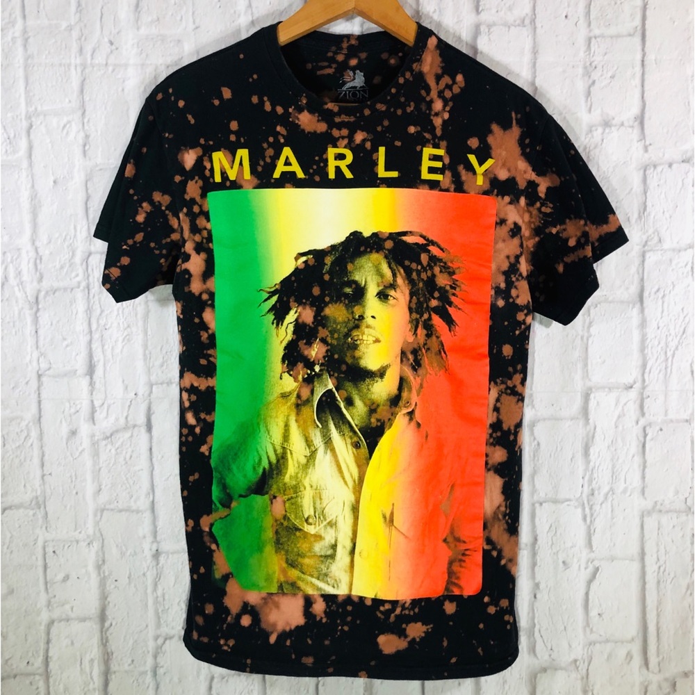 Vintage BOB MARLEY Custom Distressed Rasta T-Shirt